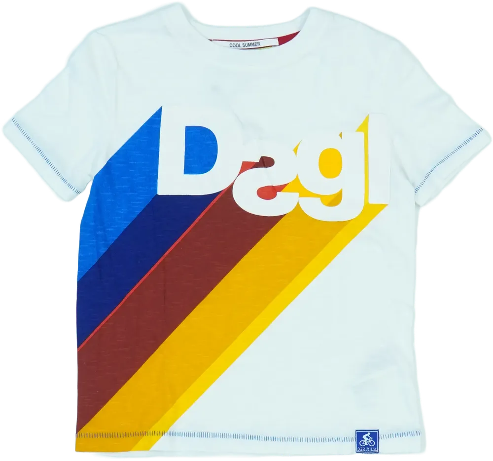 Fehér Desigual Póló EU 116 / UK 6 év / US 6 év/S