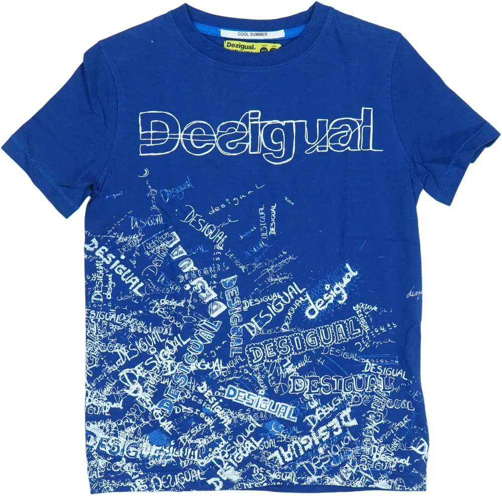 Kék Desigual Póló EU 128 / UK 8 év / US 8 év/M