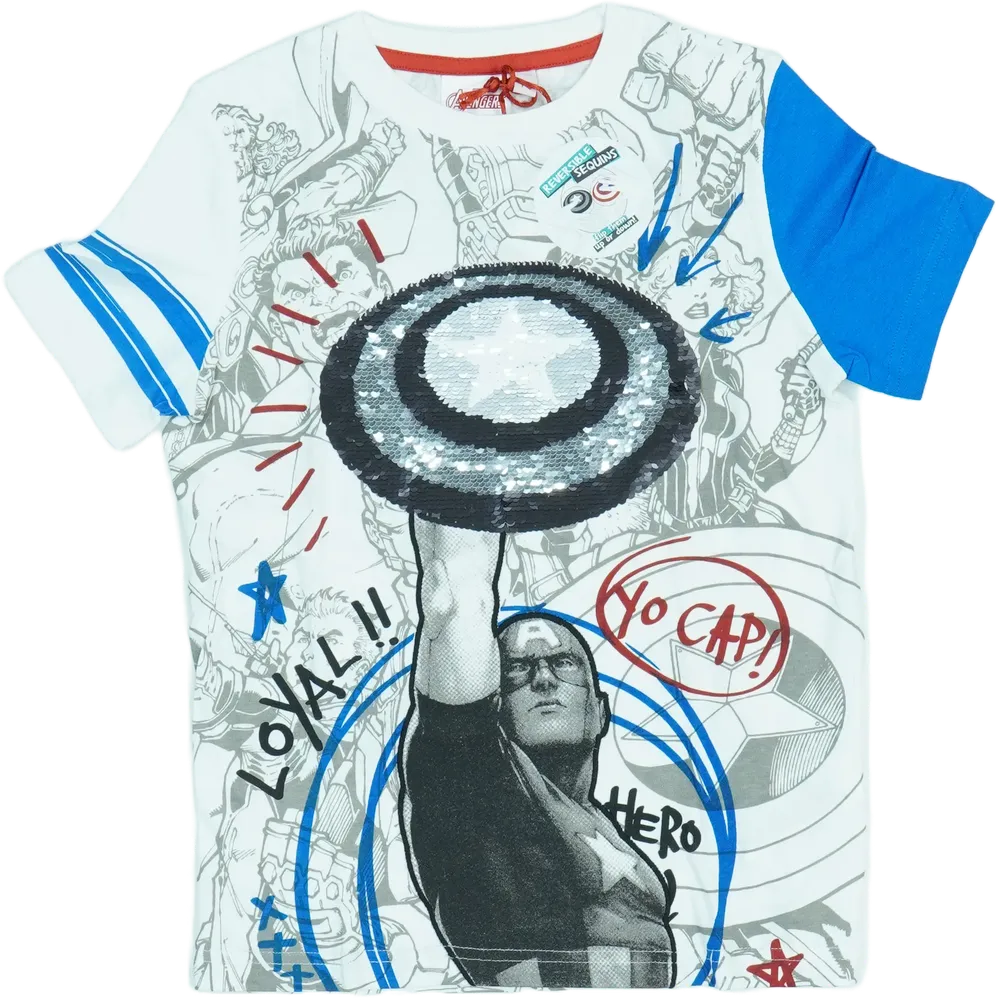 Fehér Desigual Póló EU 128 / UK 8 év / US 8 év/M