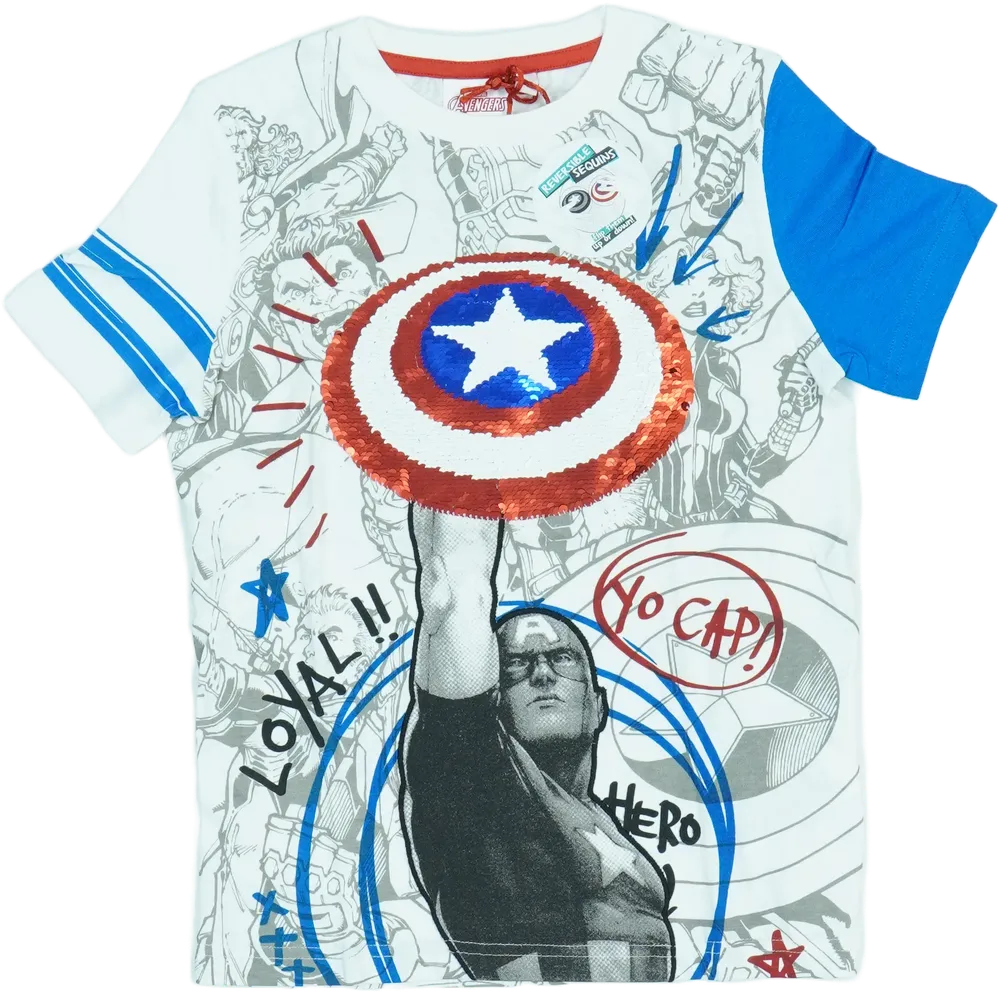 Fehér Desigual Póló EU 128 / UK 8 év / US 8 év/M