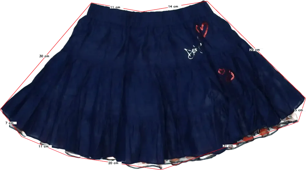 Kék Desigual Szoknya EU 128 / UK 8 év / US 8 év/M