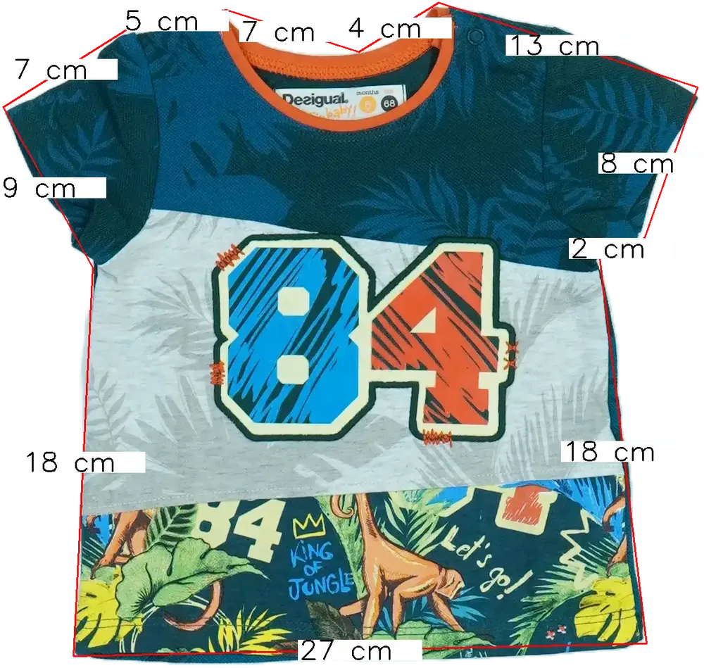 Kék Desigual Póló EU 68 / UK 3-6 hónap / US 3-6 hónap