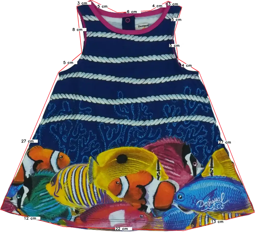 Többszínű Desigual Ruha EU 80 / UK 9-12 hónap / US 12 hónap