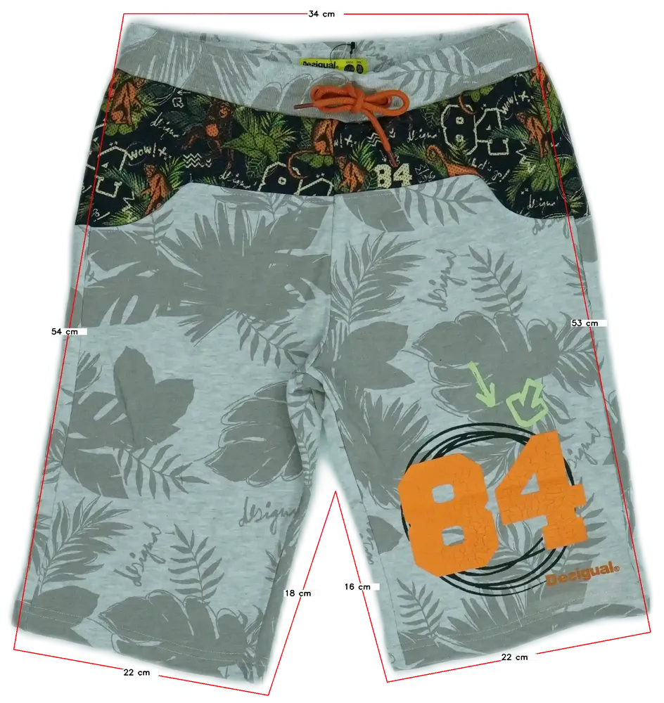 Szürke Desigual Rövidnadrág EU 152 / UK 12 év / US 12 év/L