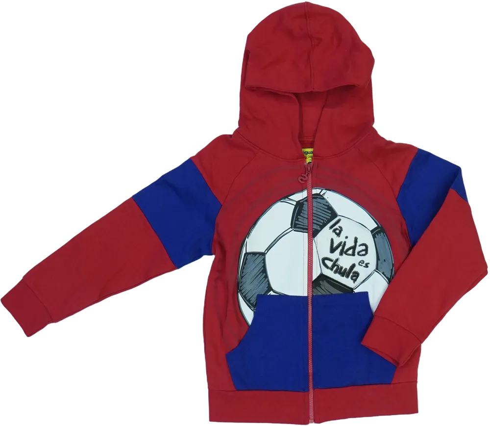 Piros Desigual Kapucnis pulóver EU 116 / UK 6 év / US 6 év/S