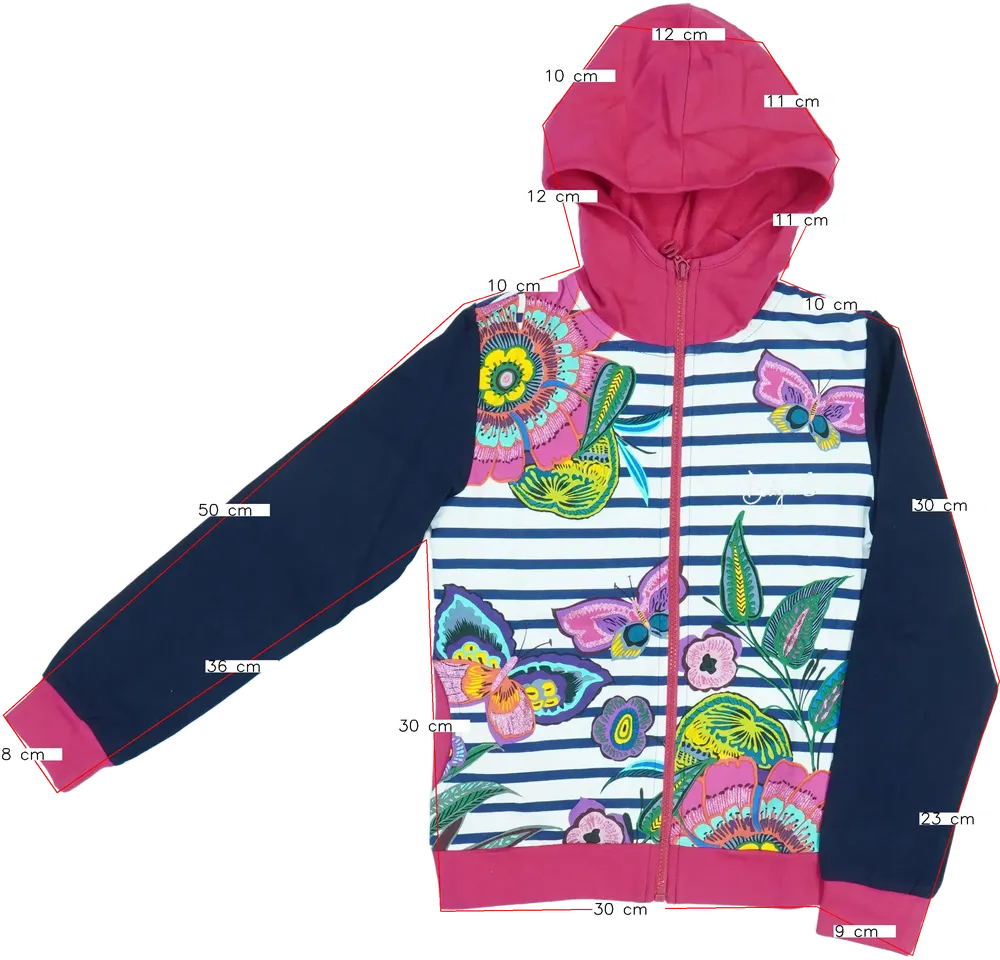 Többszínű Desigual Kapucnis pulóver EU 140 / UK 10 év / US 10 év/L