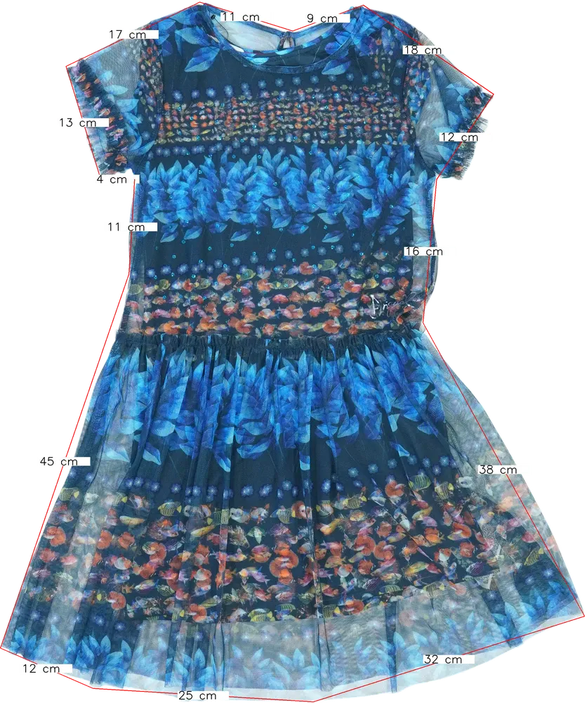 Kék Desigual 2 részes szett - Lányka ruha EU 140 / UK 10 év / US 10 év/L