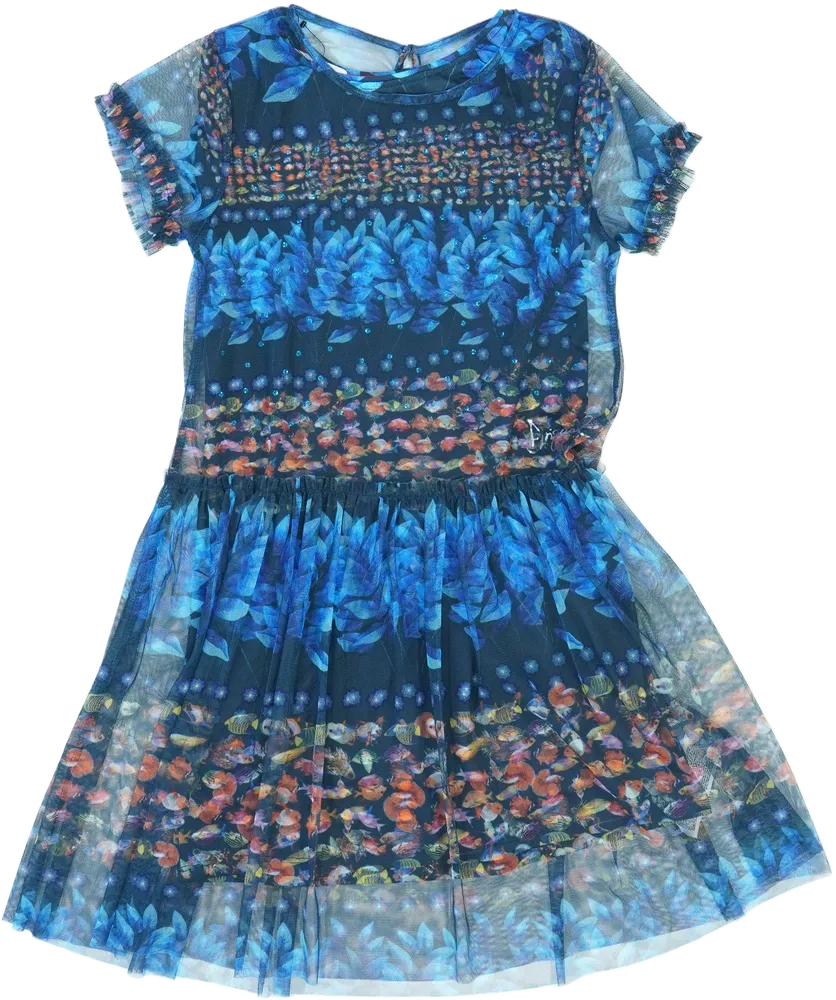 Kék Desigual 2 részes szett - Lányka ruha EU 140 / UK 10 év / US 10 év/L