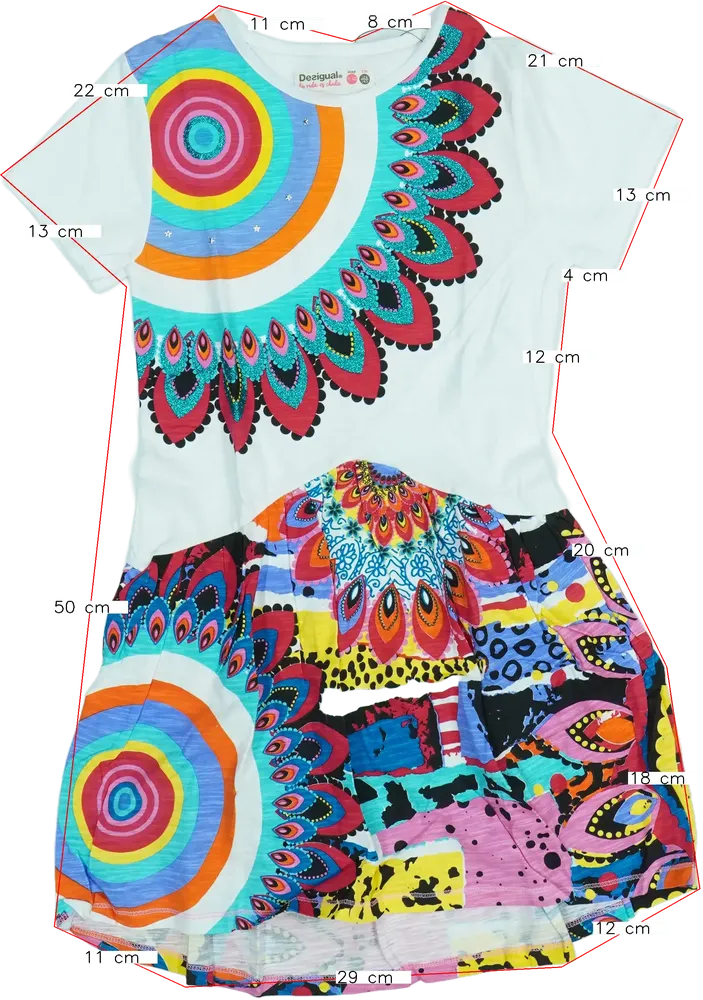 Rózsaszín Desigual Ruha EU 140 / UK 10 év / US 10 év/L