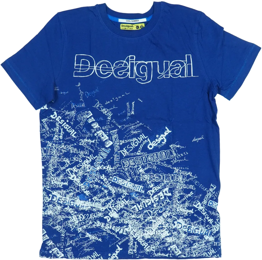 Kék Desigual Póló EU 164 / UK 14 év / US 14 év/XL