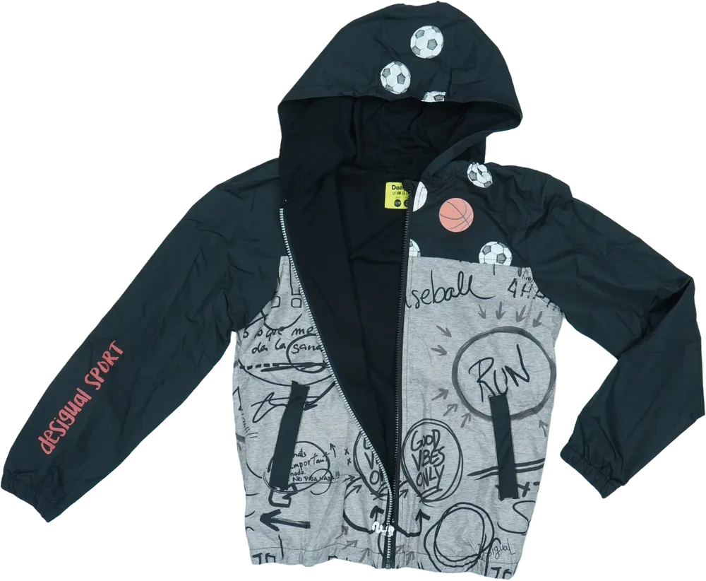 Szürke Desigual Esőkabát EU 152 / UK 12 év / US 12 év/L
