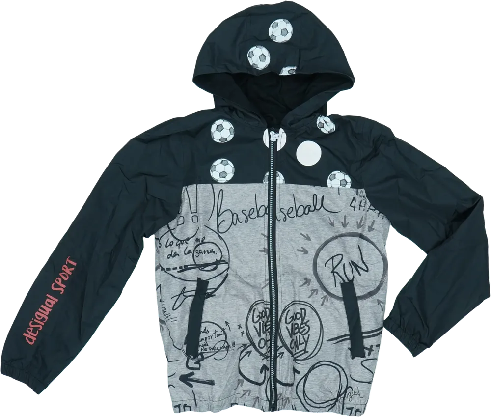 Szürke Desigual Esőkabát EU 152 / UK 12 év / US 12 év/L