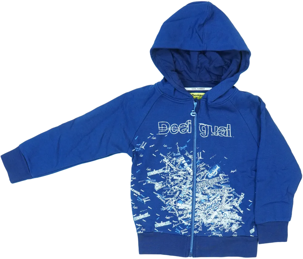 Kék Desigual Kapucnis pulóver EU 104 / UK 4 év / US 4T/XS