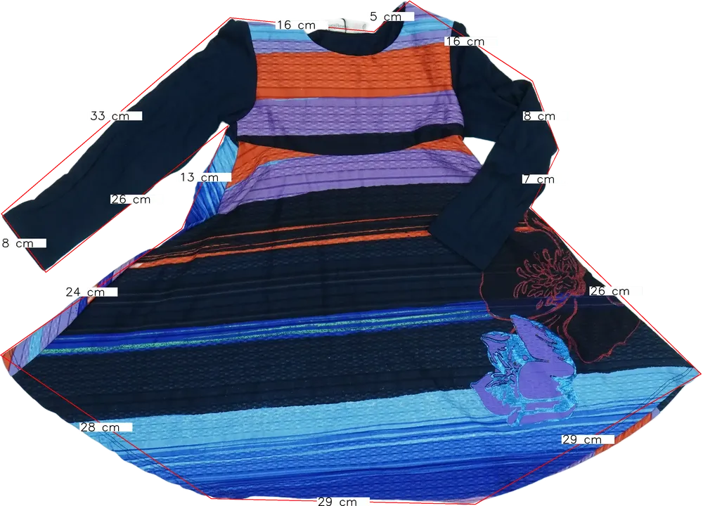Többszínű Desigual Ruha EU 104 / UK 4 év / US 4T/XS