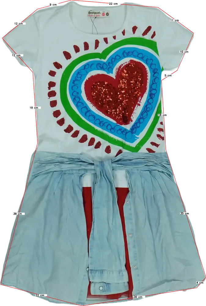 Többszínű Desigual Ruha EU 140 / UK 10 év / US 10 év/L