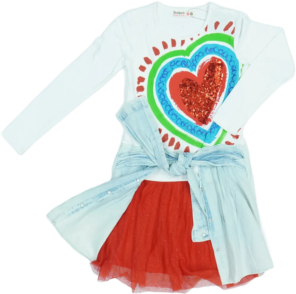 Többszínű Desigual Ruha EU 140 / UK 10 év / US 10 év/L