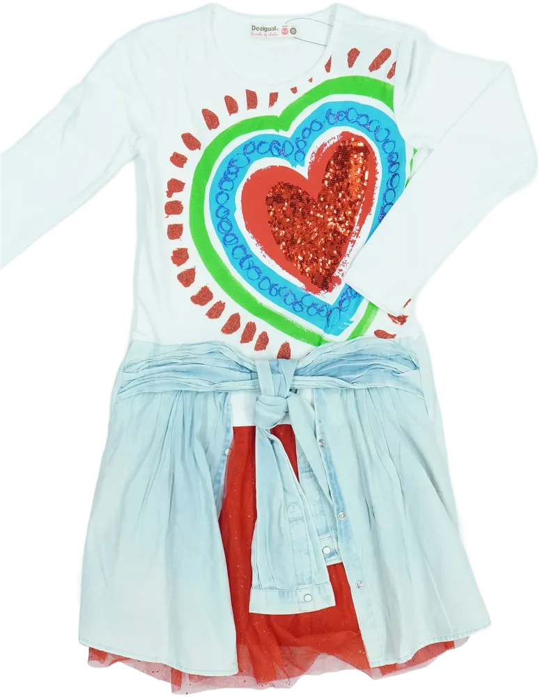 Többszínű Desigual Ruha EU 140 / UK 10 év / US 10 év/L