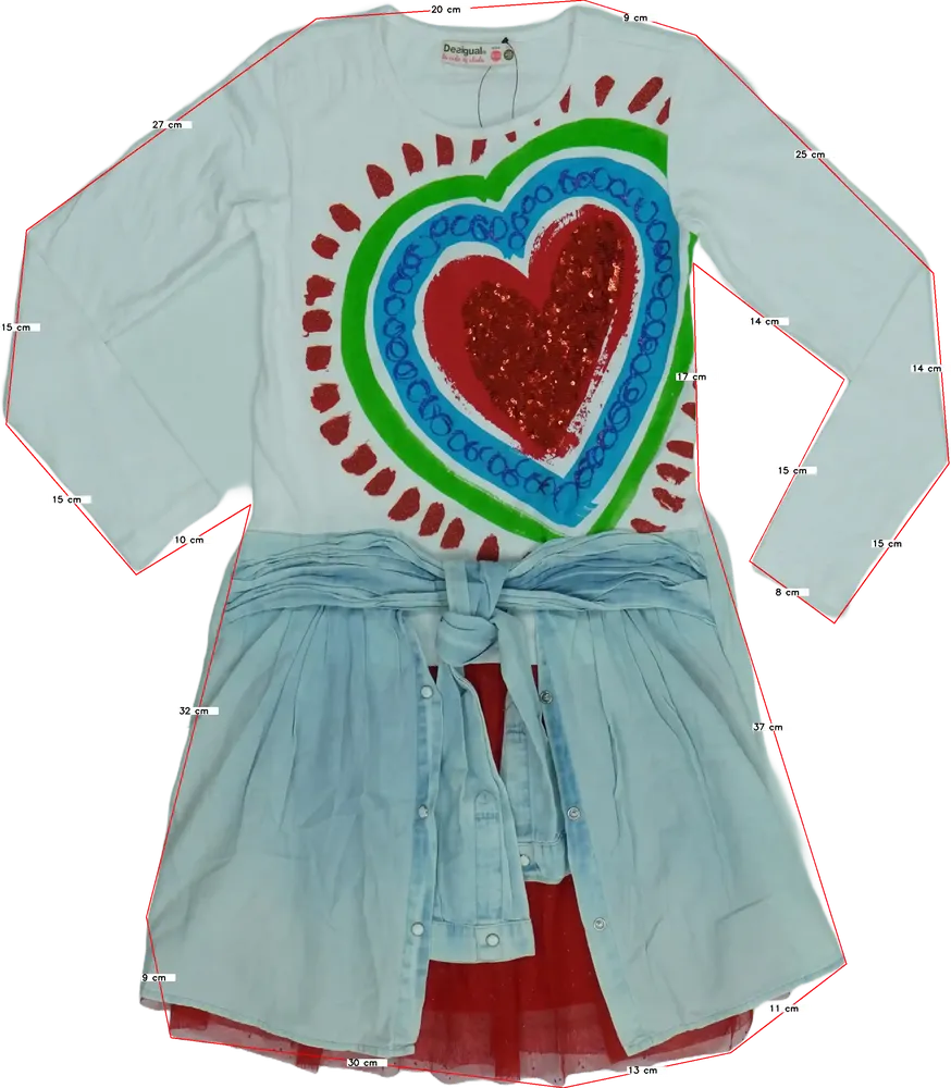 Többszínű Desigual Ruha EU 116 / UK 6 év / US 6 év/S