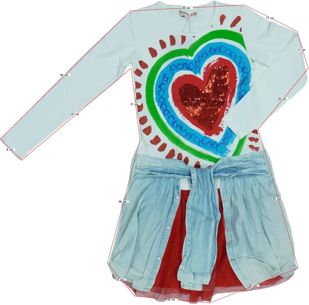 Többszínű Desigual Ruha EU 152 / UK 12 év / US 12 év/L