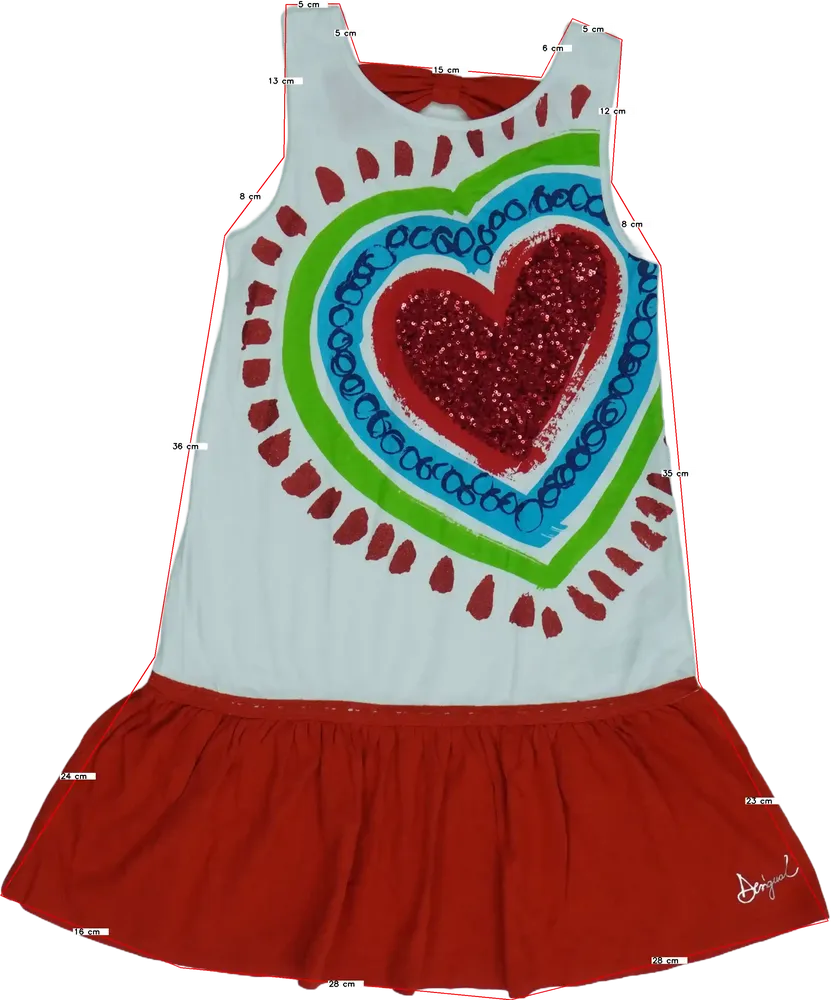 Fehér Desigual Ruha EU 152 / UK 12 év / US 12 év/L