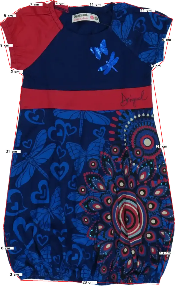 Kék Desigual Ruha EU 104 / UK 4 év / US 4T/XS