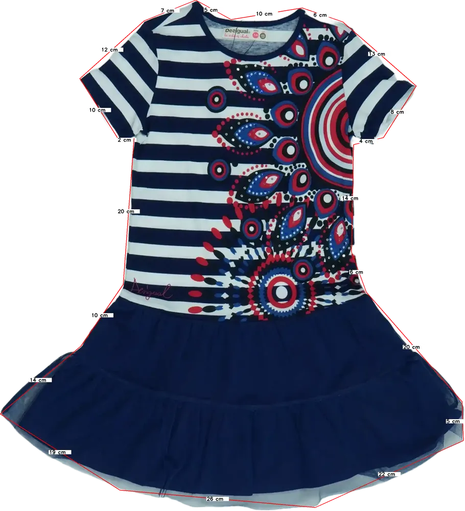 Kék Desigual Ruha EU 128 / UK 8 év / US 8 év/M