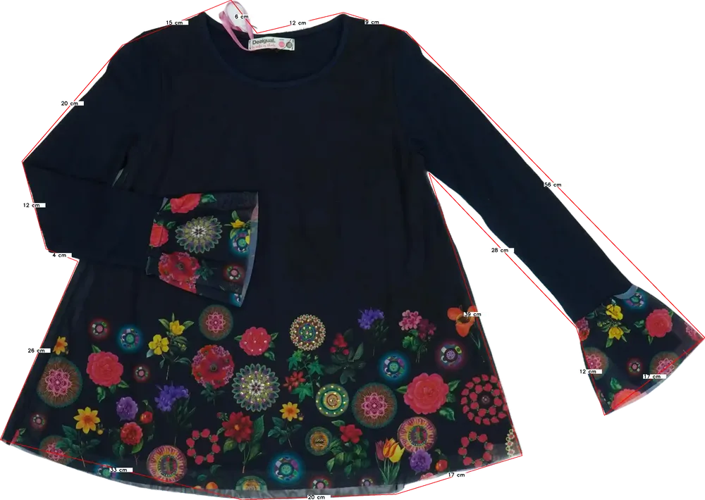 Kék Desigual Tunika EU 152 / UK 12 év / US 12 év/L