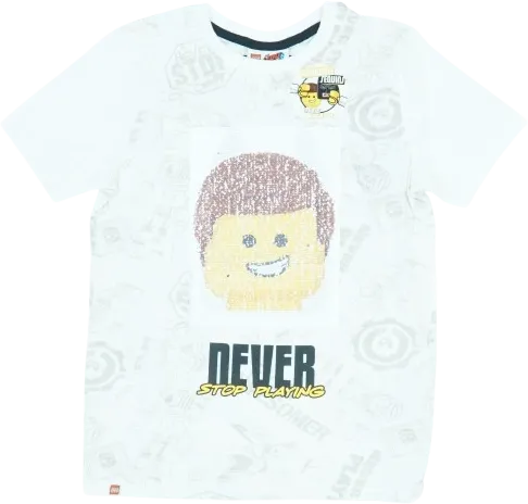 Fehér Lego Póló EU 140 / UK 10 év / US 10 év/L