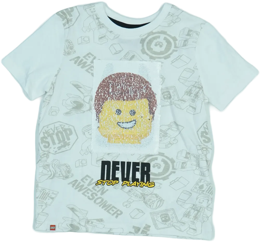 Fehér Lego Póló EU 116 / UK 6 év / US 6 év/S