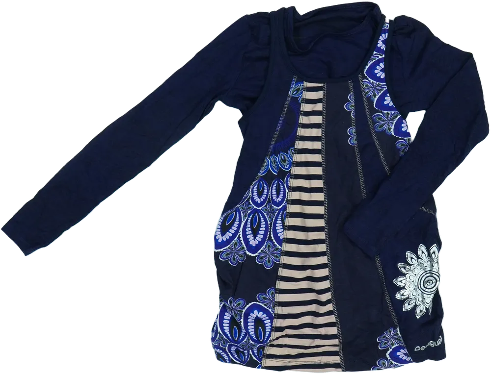 Kék Desigual 2 részes szett - Lányka ruha EU 152 / UK 12 év / US 12 év/L