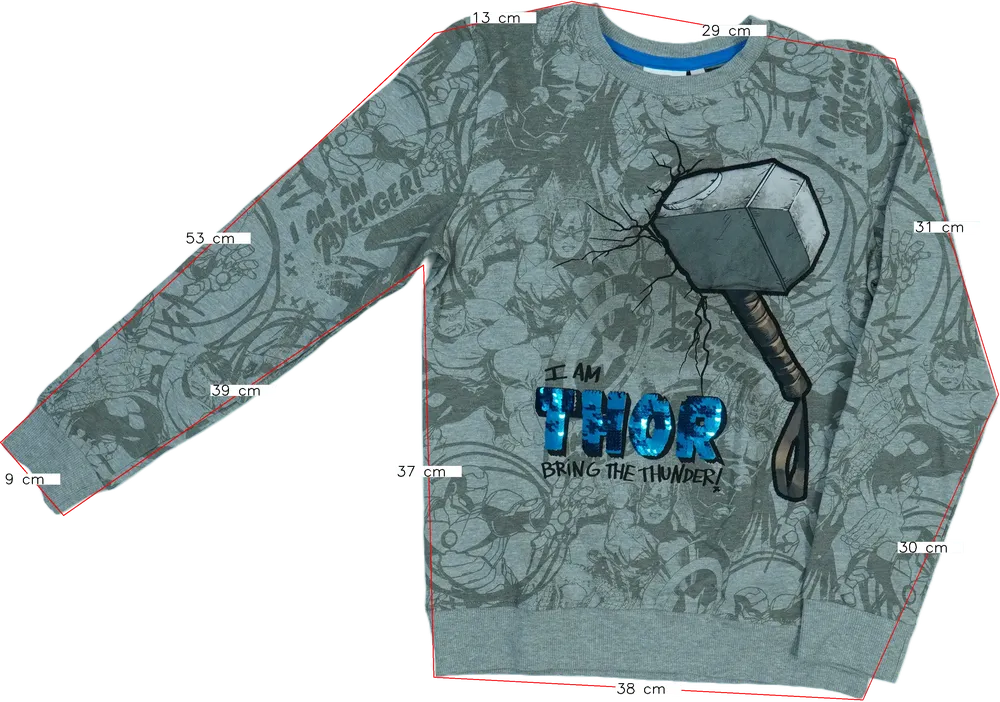 Szürke Desigual Pulóver EU 152 / UK 12 év / US 12 év/L