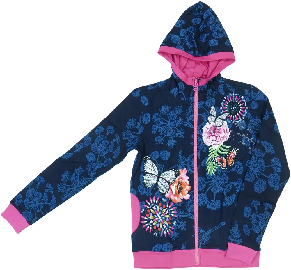 Kék Desigual Kapucnis pulóver EU 152 / UK 12 év / US 12 év/L
