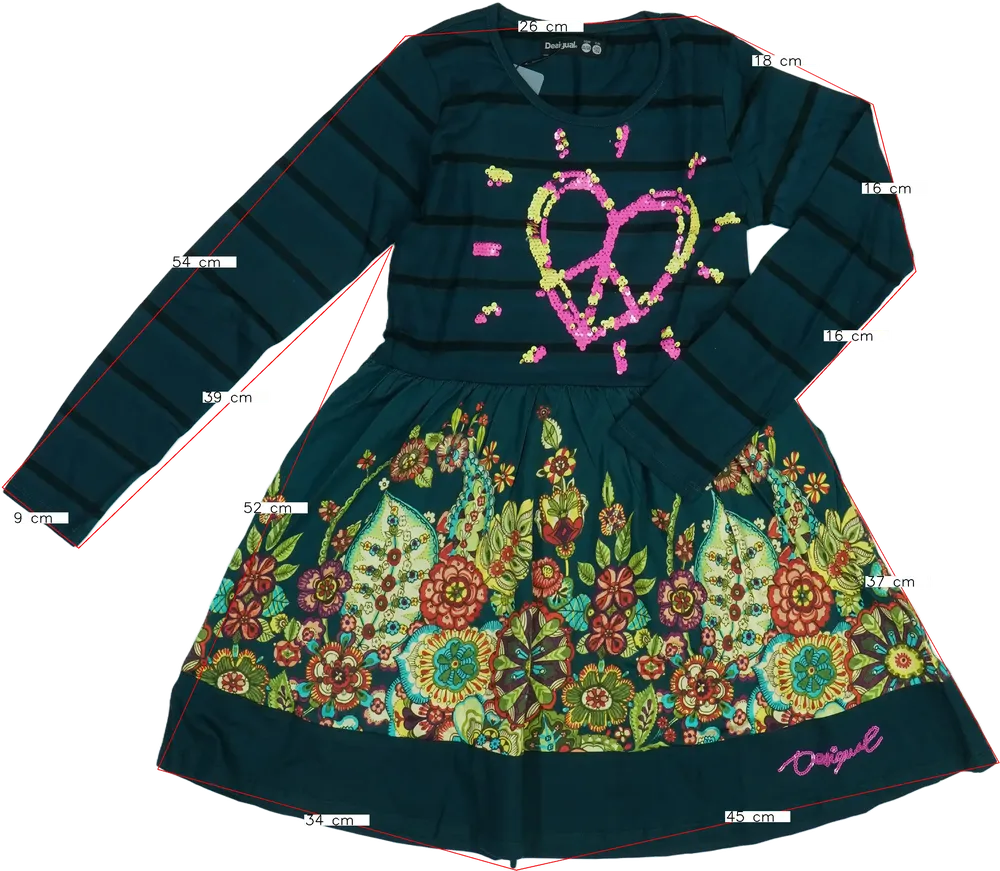 Zöld Desigual Ruha EU 152 / UK 12 év / US 12 év/L