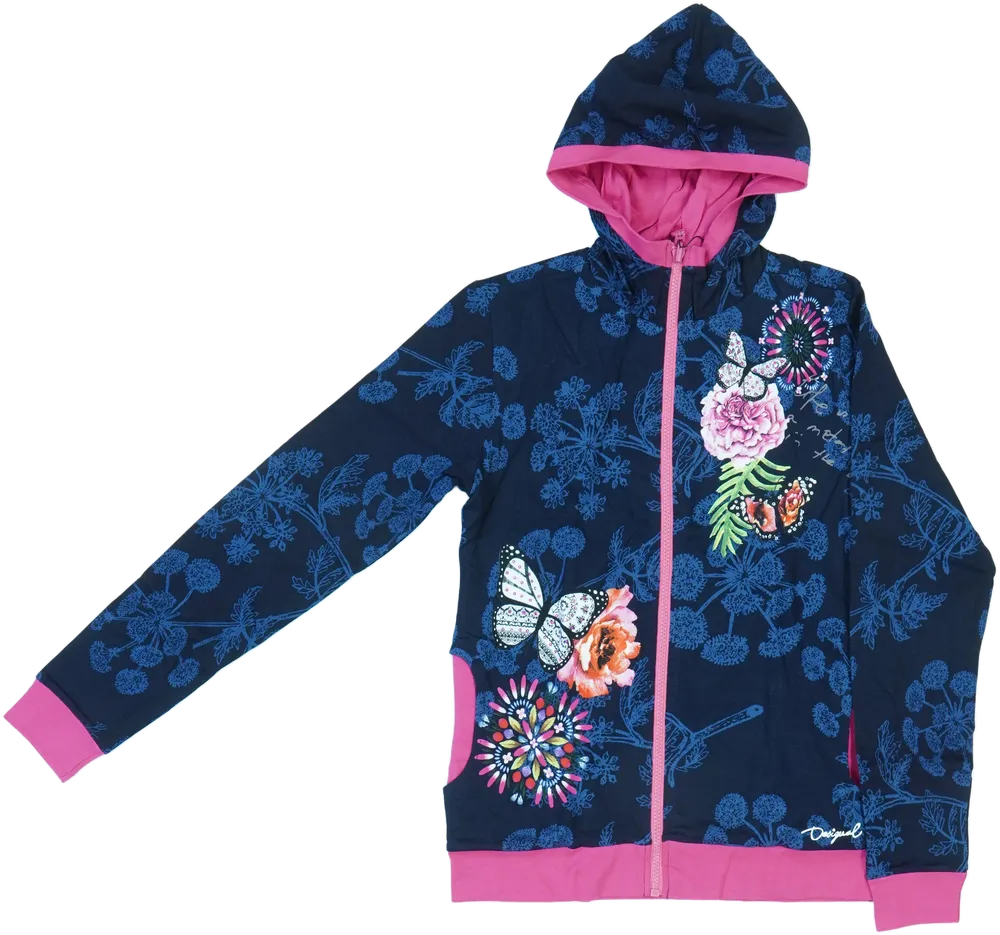 Kék Desigual Kapucnis pulóver EU 164 / UK 14 év / US 14 év/XL