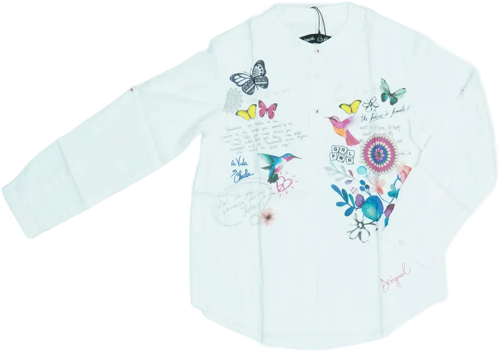 Fehér Desigual Blúz EU 116 / UK 6 év / US 6 év/S