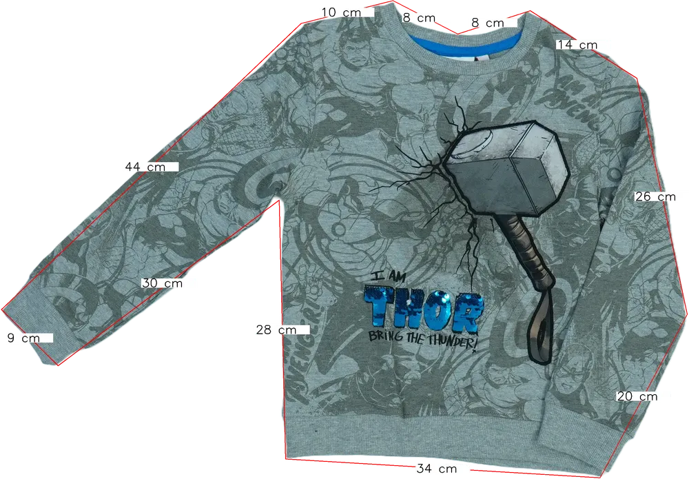 Szürke Desigual Pulóver EU 116 / UK 6 év / US 6 év/S