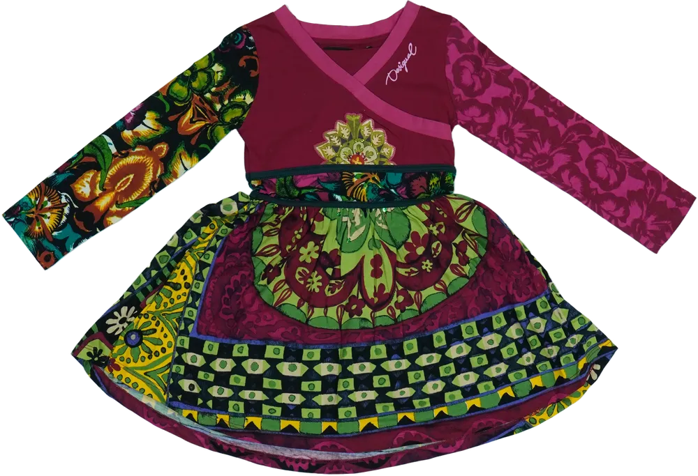 Rózsaszín Desigual Ruha EU 104 / UK 4 év / US 4T/XS