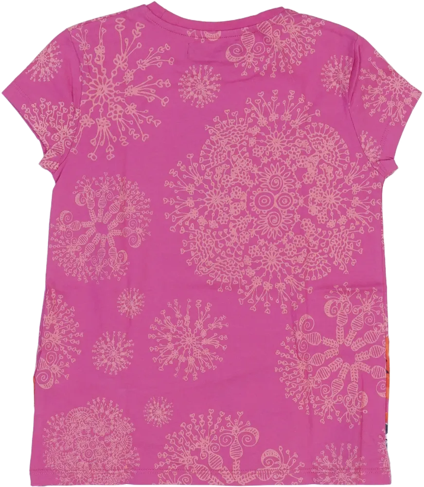 Rózsaszín Desigual Póló EU 128 / UK 8 év / US 8 év/M