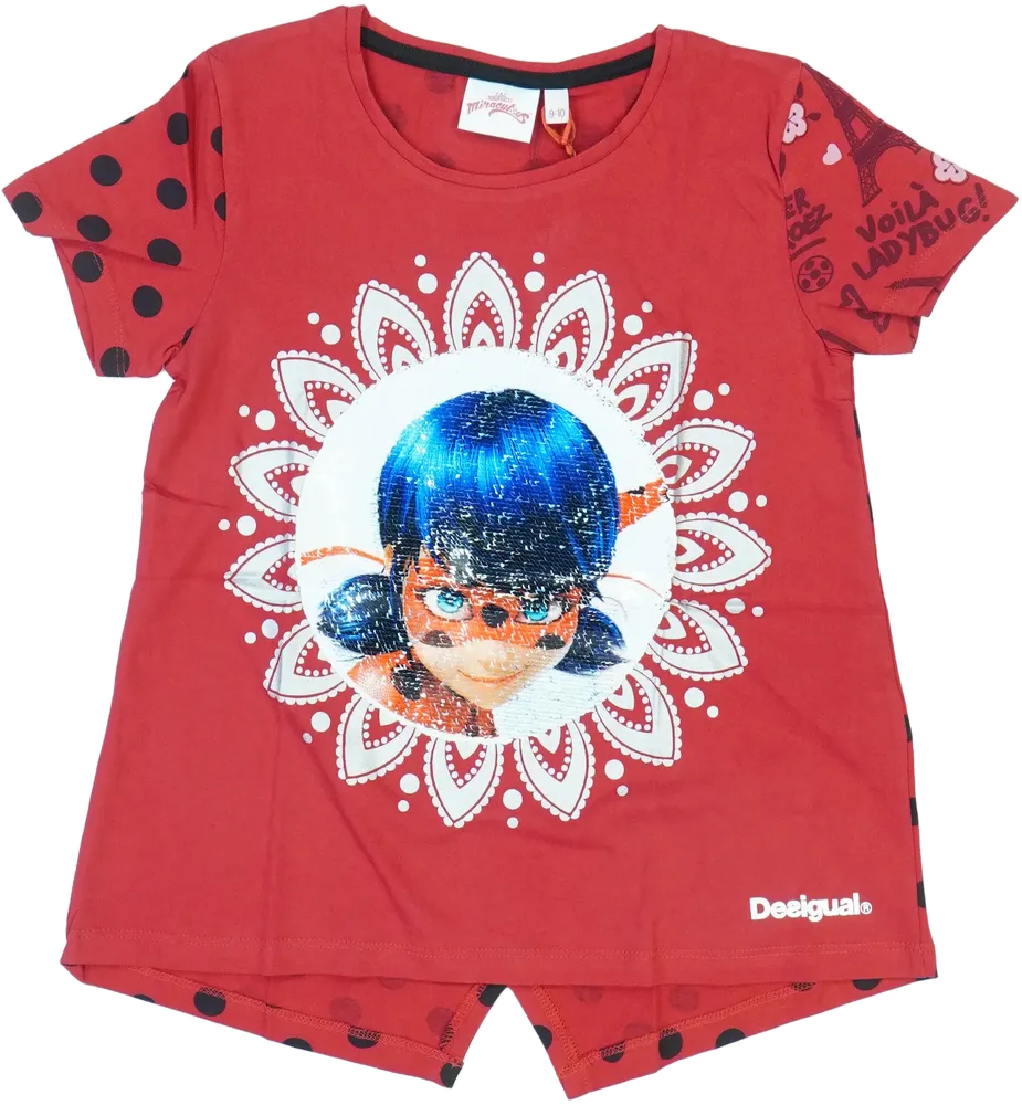 Piros Desigual Póló EU 140 / UK 10 év / US 10 év/L