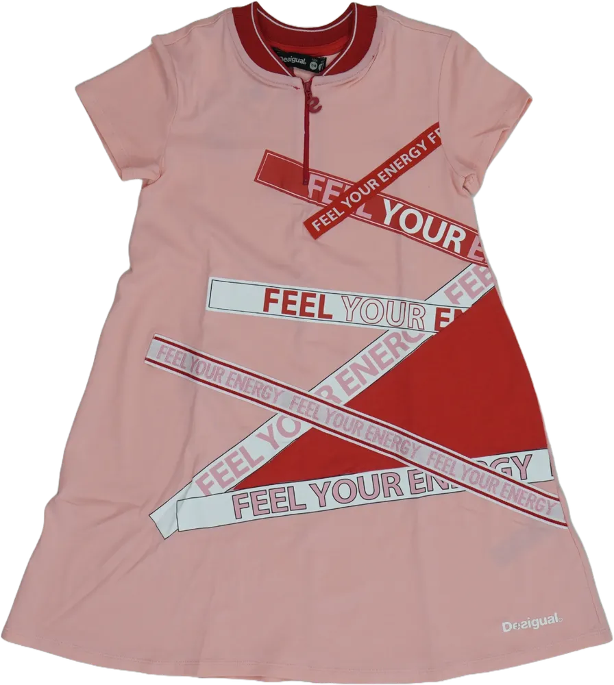 Rózsaszín Desigual Ruha EU 128 / UK 8 év / US 8 év/M