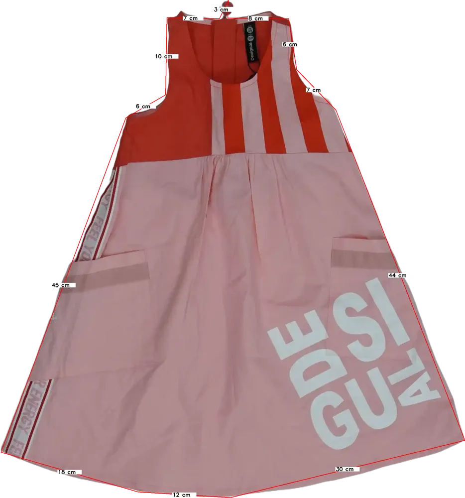 Rózsaszín Desigual Ruha EU 104 / UK 4 év / US 4T/XS