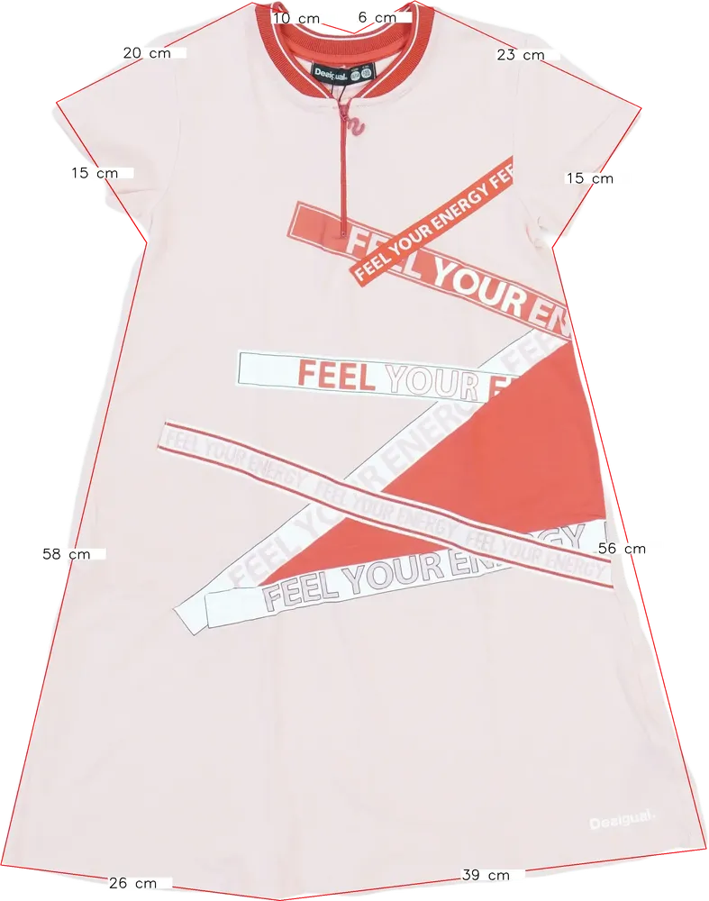 Rózsaszín Desigual Ruha EU 152 / UK 12 év / US 12 év/L