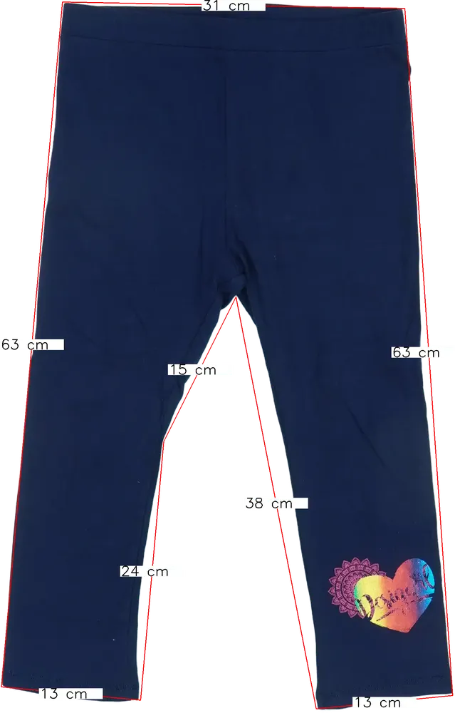 Kék Desigual Leggings EU 152 / UK 12 év / US 12 év/L