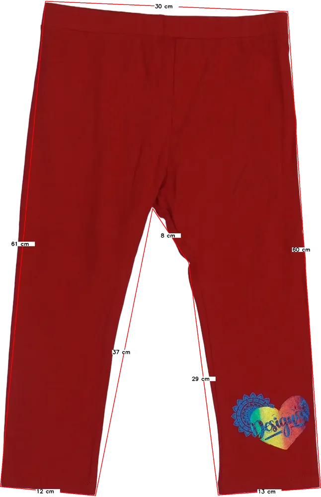 Piros Desigual Leggings EU 152 / UK 12 év / US 12 év/L