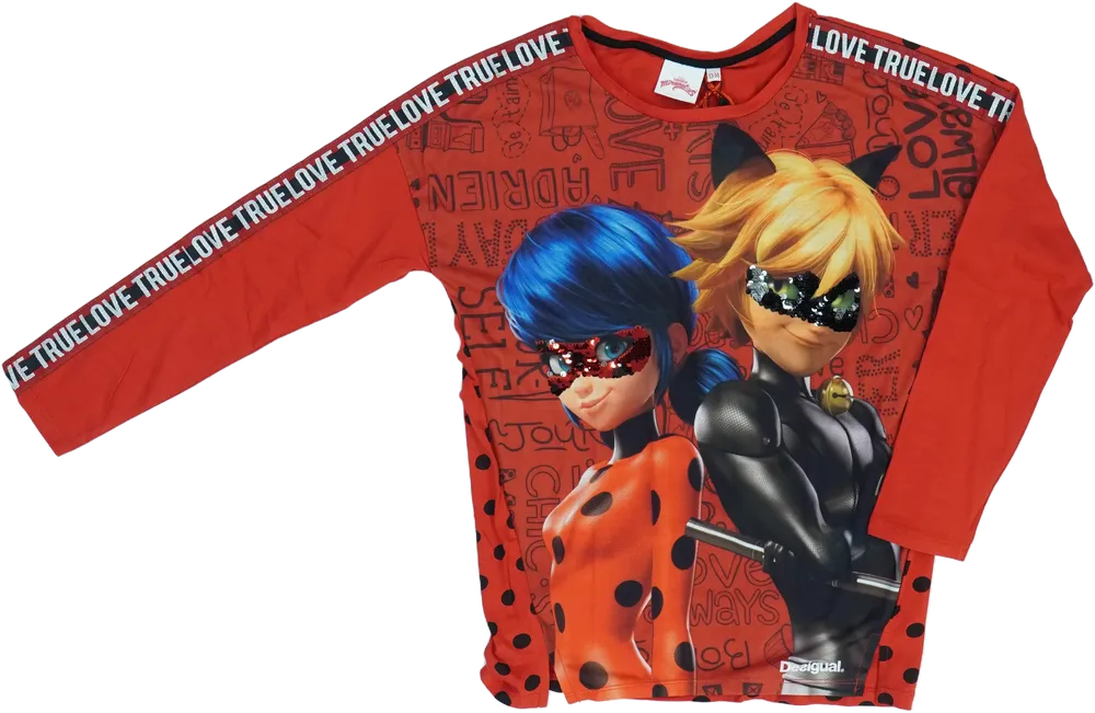 Piros Desigual Hosszú ujjú felső EU 164 / UK 14 év / US 14 év/XL