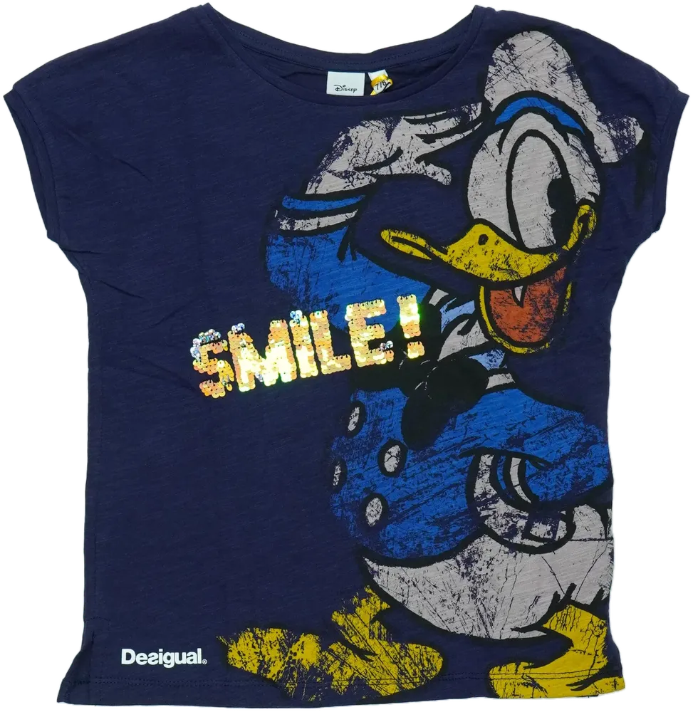 Kék Desigual Póló EU 128 / UK 8 év / US 8 év/M