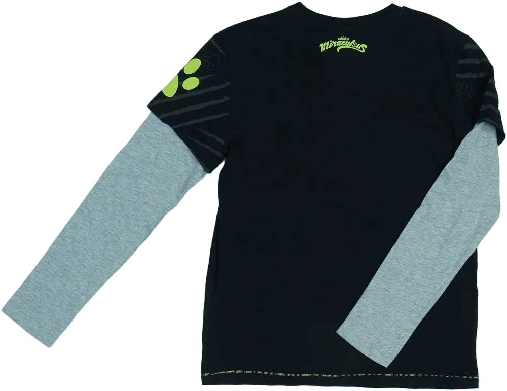 Fekete Desigual Hosszú ujjú felső EU 152 / UK 12 év / US 12 év/L