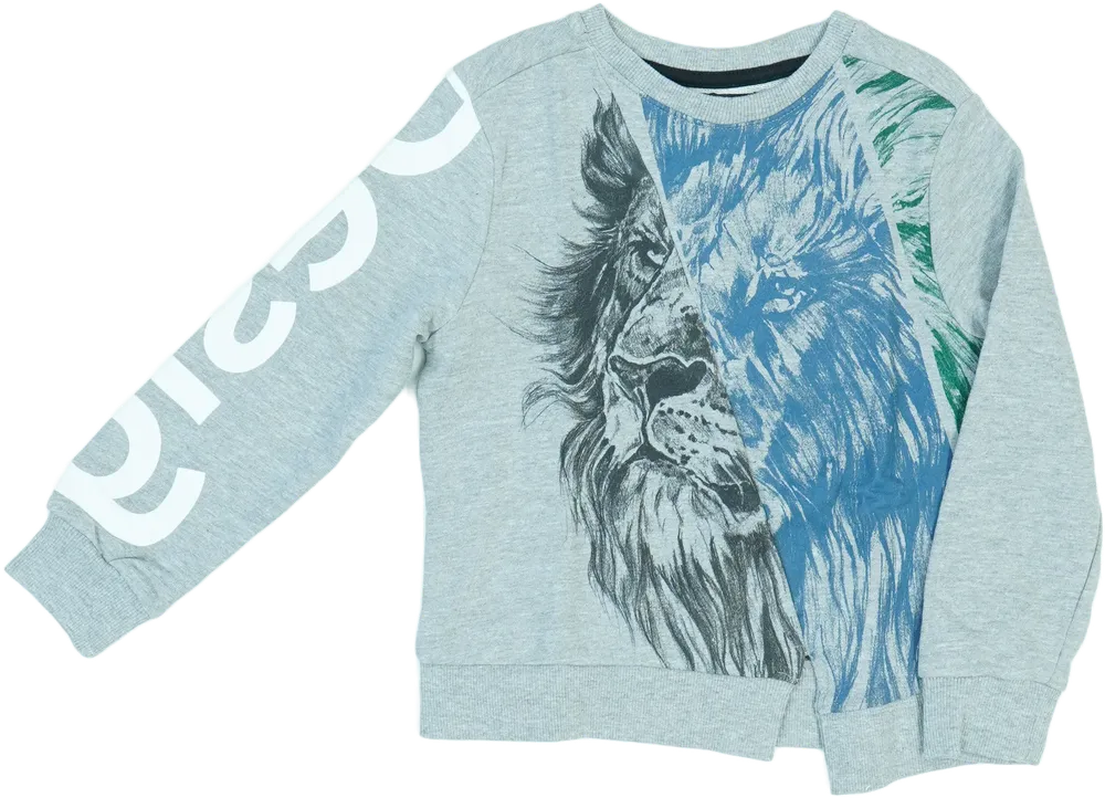 Szürke Desigual Pulóver EU 104 / UK 4 év / US 4T/XS