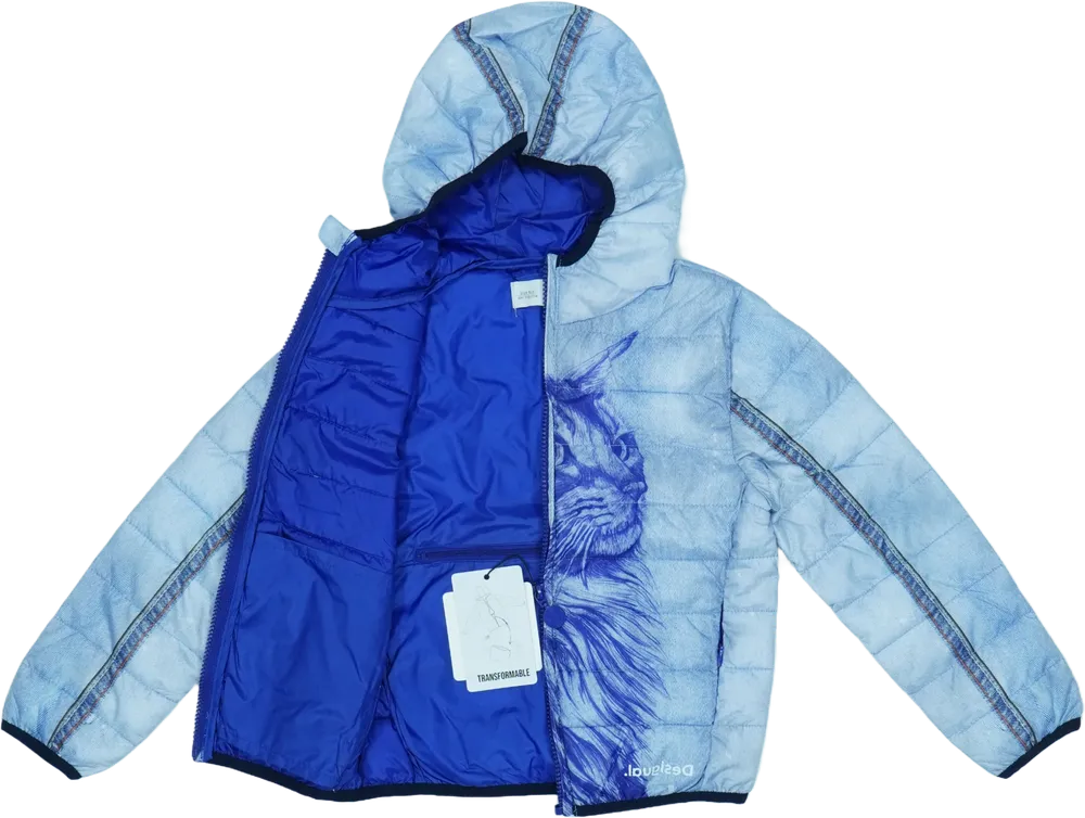 Kék Desigual Átmeneti kabát EU 116 / UK 6 év / US 6 év/S