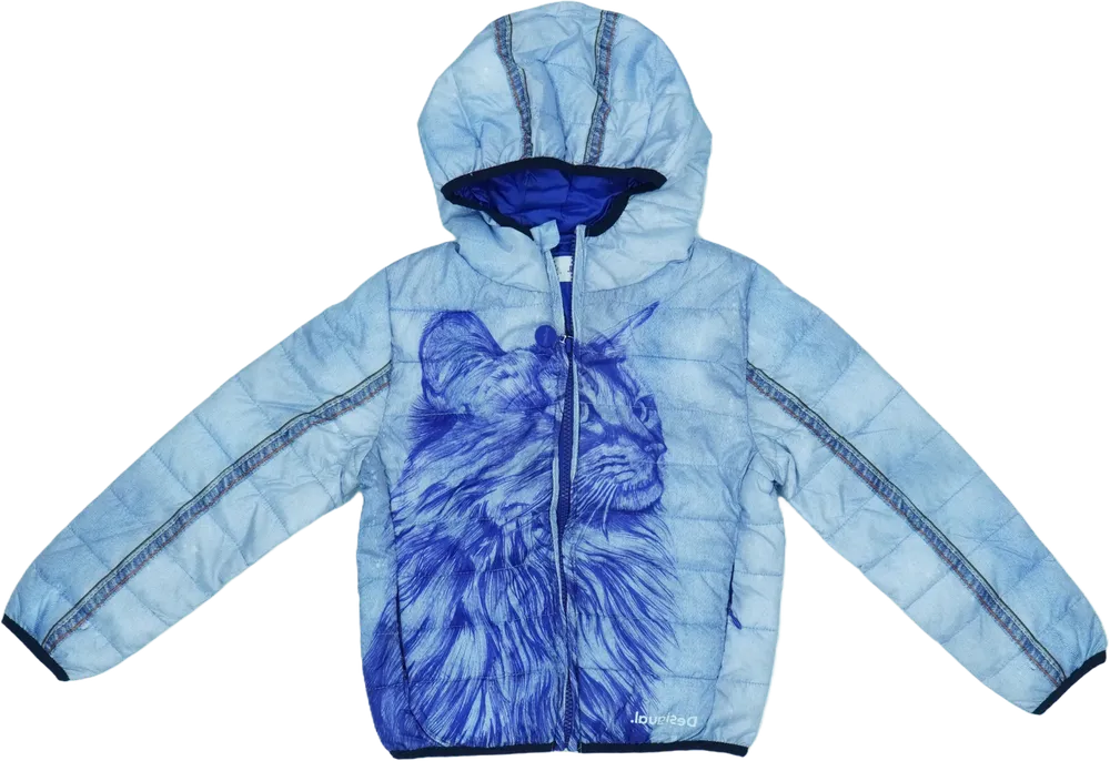 Kék Desigual Átmeneti kabát EU 116 / UK 6 év / US 6 év/S